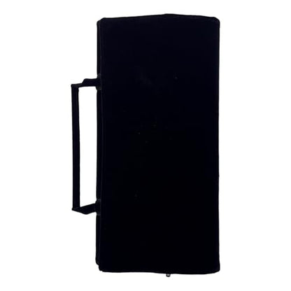 UnionPlus Velvet Jewelry Roll Organizer, 12 Grids, Black - color: Black, size: 12-Grids