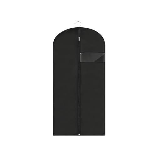 Garment Bags for Hanging Clothes, 45'' Suit Bag Cover for Storage and Travel, Dress Bags for Gowns Long (Black) - color: Black, size: 45''- 1 Pack