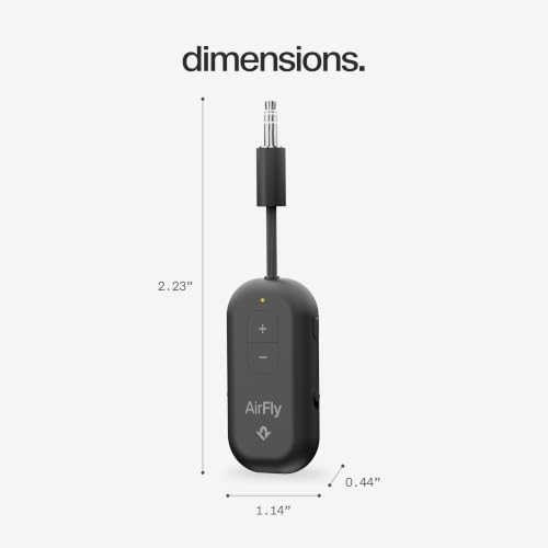 Twelve South AirFly Pro 2, Bluetooth Adapter, Pair 2 AirPods, Black - color: Black, style: AirFly Pro 2