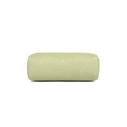 Makeup Bag for Purse Travel Cosmetic Bag (PU Sage Green) - color: Sage Green
