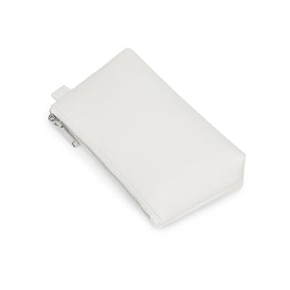 Small Makeup Bag for Purse, Leather Cosmetic (Off-white) - color: Off-white
