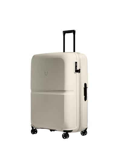 ANTLER - Single Stripe Hardside Luggage 32 Inch Large Suitcase - Durable, Lightweight & Expandable, 4 Spinner Wheels - Adjustable Handle, TSA Lock - Taupe - color: Taupe, size: Large