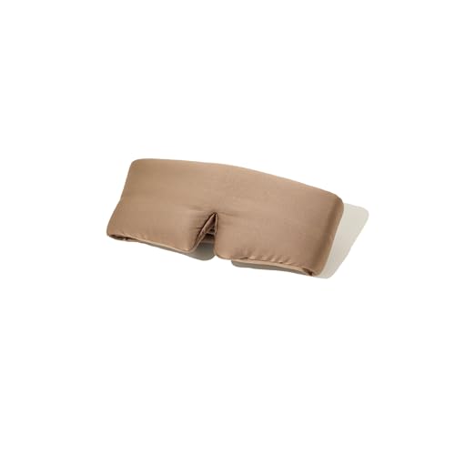 Glow People Silk Sleep Mask – 100% Mulberry Silk Eye Mask for Sleeping, Total Blackout, Cloud-Soft and Adjustable for Beauty Sleep and Travel - Mink - color: Mink