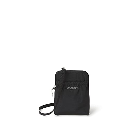 Baggallini RFID Bryant Pouch - color: Black With Sand Lining