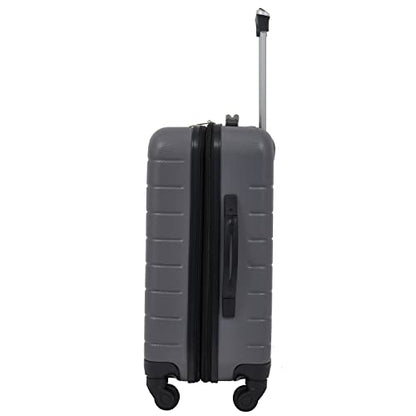 Wrangler Smart Spinner Hardside Luggage, 22-Inch Carry-On, Quiet Shade - color: Quiet Shade, size: Carry-On Only