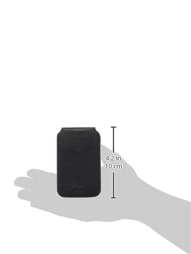 Wallet for Men, Minimalist Leather RFID Blocking Bifold Wallet, Cash Slot - color: Dark black