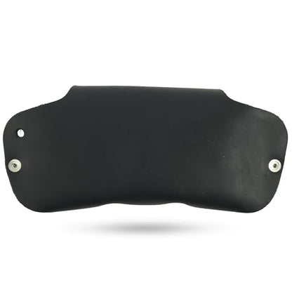 Toprank Slim Leather Glasses Case - Handmade Eyeglass & Sunglasses Holder - color: Black