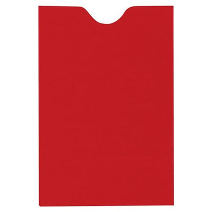 LUXPaper Credit Card Sleeves | 2 3/8" x 3 1/2" | Ruby Red | 80lb. Text | 50 Qty - color: Ruby Red, size: 50 Qty.
