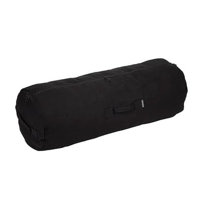 STANSPORT - Deluxe Duffel Bag With Zipper For Gym, Travel, & Storage - color: Black, style: 50” X 18” X 18”