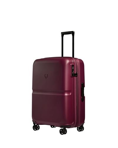ANTLER - Single Stripe Hardside Luggage 26 Inch Checked-Medium Suitcase - Durable, Lightweight & Expandable, 4 Spinner Wheels - Adjustable Handle, TSA Lock - Heather Purple - color: Heather Purple, size: Medium