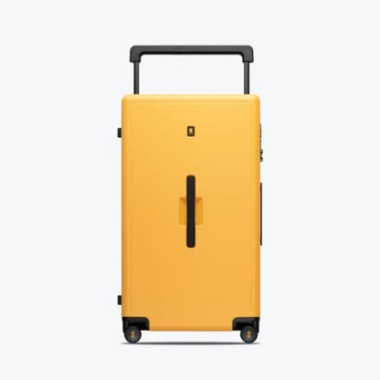 LEVEL8 Wide Handle Luggage, 28 Inch Hardshell Large Suitcase, Yellowblack - color: Yellowblack, size: 28Inch