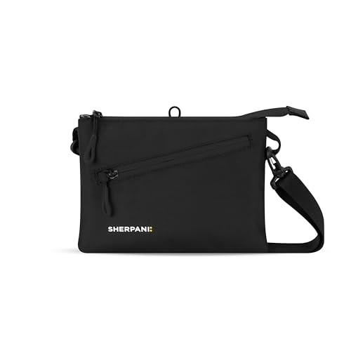 Sherpani Zoom, Small Crossbody Purse for Women, Nylon Bag - color: Raven