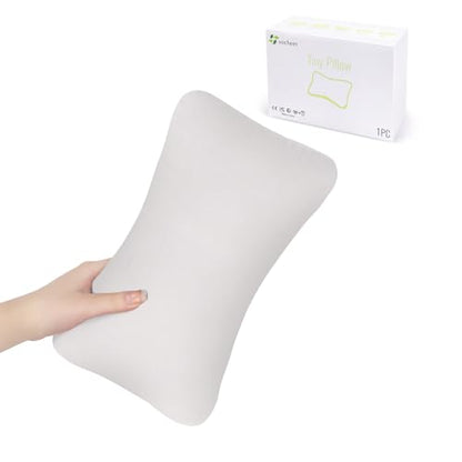vocheer Small Pillow with Removable Cover, 11"x 7" Tiny Travel Pillow 1PC - color: Dove-1pc