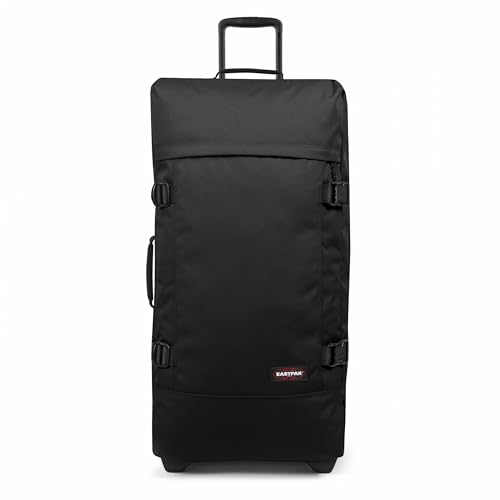 Eastpak Tranverz L – 121L Large Wheeled Luggage with Dual Compartments, TSA Lock, Compression Straps & Smooth-Wheeling System, Black - color: Black, size: 121 Liter Checked Bag