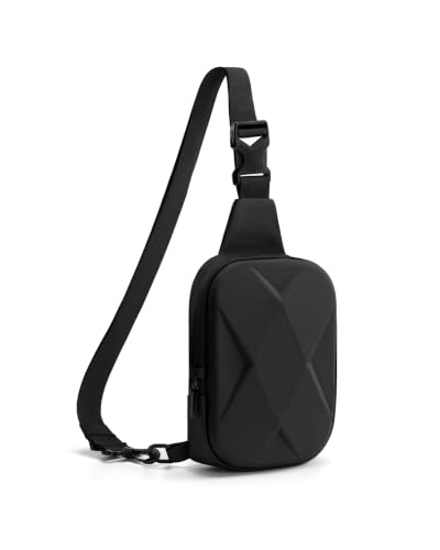 OSOCE Sling Bag for Men, Crossbody Bag EVA, Anti-Theft, Water-Resistant - size: Small