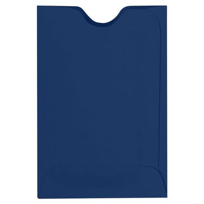 LUXPaper Credit Card Sleeves | 2 3/8" x 3 1/2" | Navy Blue | 80lb. Text | 50 Qty - color: Navy, size: 50 Qty.