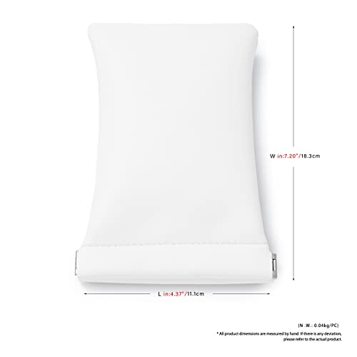 Pearl White PU Travel Pouch, Jewelry Sunglasses Bag Wedding Favor - color: Pearl White, size: 7.2"x.37"