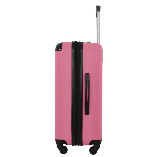 Travelers Club Chicago Hardside Expandable Spinner Luggage, Hot Pink, 5 Piece Set - color: Hot Pink, size: 5-Piece Set