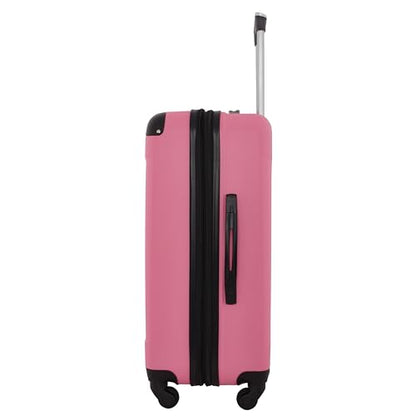 Travelers Club Chicago Hardside Expandable Spinner Luggage, Hot Pink, 5 Piece Set - color: Hot Pink, size: 5-Piece Set