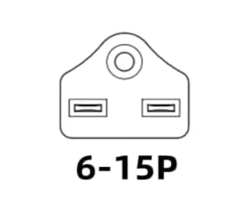 Toptekits White NEMA 6-15P Universal Plug Adapter 110-250V 15A,Universal World to North American US NEMA 6-15P Electrical Plug Adapter Converter (6-15P White) - style: 6-15P White