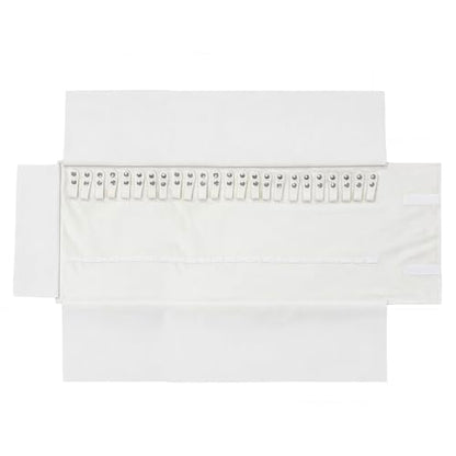 UnionPlus Travel Necklaces Roll Organizer Anti-Tangle Large Beige - color: Beige, size: Large