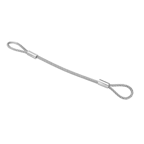 PATIKIL 12" Safety Cable Lock Security Wire Ropes 0.26" Dia Clear - size: 12 Inch-Clear