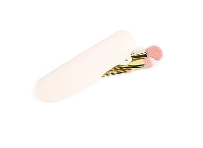 Womens Soft Silicone Travel Makeup Brush holder,Dust-proof Portable,Soft and Eco-Friendly Beauty Make up Organizer (1, Cream white Brush Holder) - color: Cream white Brush Holder