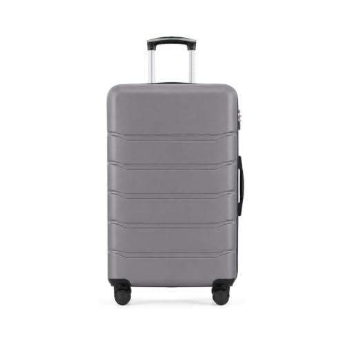 NEWBULIG 20 Inch Carry On Luggage, Suitcase with Spinner Wheels - color: Dark Grey, size: 20 Inch