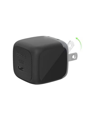 Belkin 45W Compact USB C Charger Block, Fast Charging for Travel - color: Black, style: Single Pack