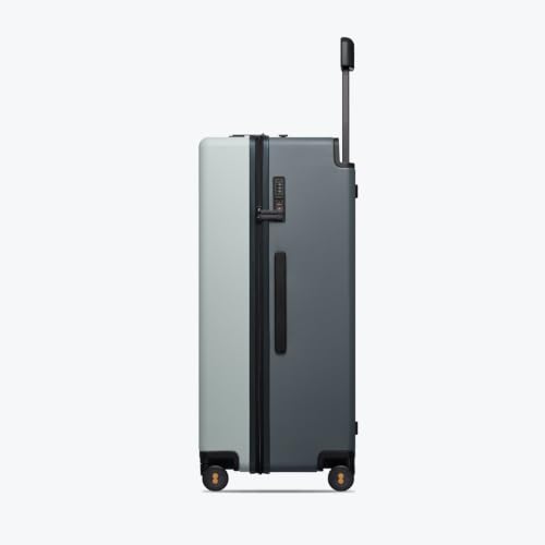 LEVEL8 Wide Handle Luggage, 28” Hardshell Large Checked Suitcase, Celadon - color: Celadon, size: 28Inch