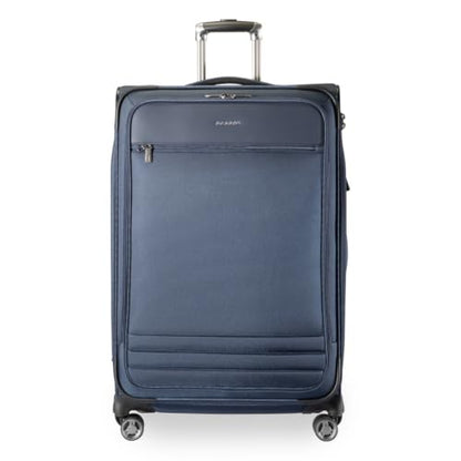 Ricardo Beverly Hills Softside Large 28-Inch Lightweight Expandable Checked Luggage, 360° Spinner Wheels, TSA Lock, Telescopic Pull Handle, Sustainable Design, Navy, Ashbury Series - color: Navy, size: Check-In Large 28-Inch