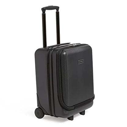Vera Bradley Women's Hardside Underseat Rolling Suitcase Luggage, Black, One Size - color: Black