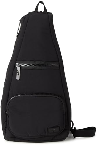 Reebok Crossbody Bags - Compact Multi-purpose Sling Bags for Women & Men - color: Maeve Black