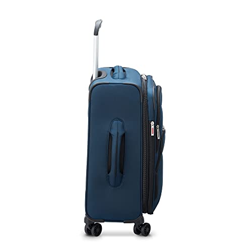 DELSEY PARIS Sky Max 2.0 Softside Expandable Luggage with Spinner Wheels, Blue, Carry-on 21 Inch - color: Blue, size: Carry-on, 21 Inch