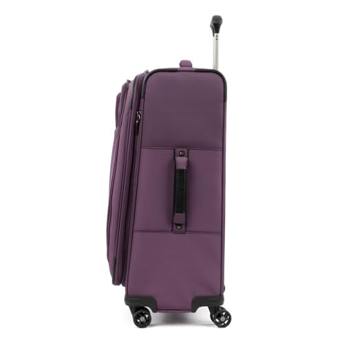 Travelpro Tourlite Softside 2-Piece Set, Expandable Luggage, 4 Spinner Wheels, Lightweight Suitcase, 21" Carry-On, 25" Checked Medium, Deep Purple - color: Deep Purple, size: 2-Piece Set (21/25)