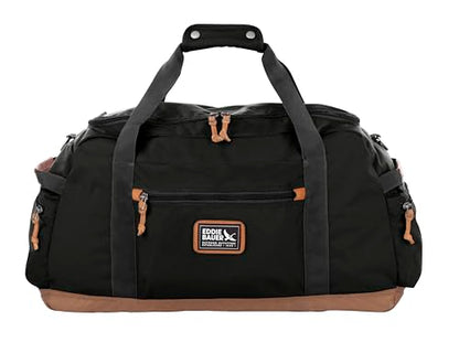 Eddie Bauer Bygone Duffel | Travel | Lightweight | Durable | Rugged Polyester/Nylon | U-Shaped Main Compartment - color: Black, size: 40L