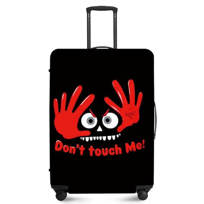ANNA QUEEN Travel Luggage Cover Suitcase Protector Suitcase Cover Anti-Scratch,Stretchable Bag Cover Washable Durable Polyester - color: Don't touch me-red, size: L(fits 28-30Inch suitcase)