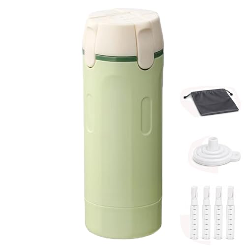 4 in 1 Travel Dispenser Bottle, Green - color: Green