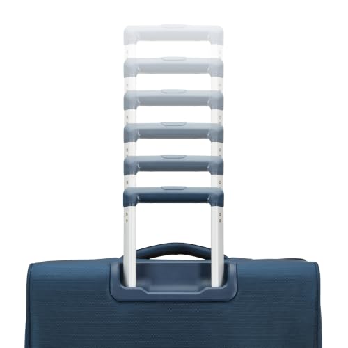Samsonite Soft-Sided 2-PC: 20/25” (Carry-on & Medium Checked) Lightweight Expandable PortLift Luggage Set: Durable, Four Spinner Wheels, Adjustable Handle, TSA Lock, 2 Front & Side Pocket- Marine Blue - color: Marine Blue, size: 2-Piece (20"/25")