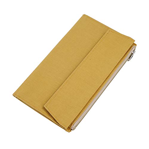 Moterm Canvas Zipper Pocket Insert Pouch for Travelers Notebook Refill - color: Canvas-Yellow, size: Standard Size