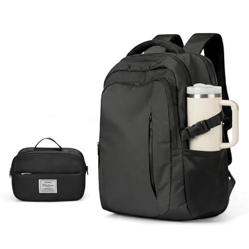 suwasp Travel Backpack for Women Airline Approved Carry On, Large Laptop Backpack for Men, Flight Approved Luggage Backpack (Black-with Toiletry Bag) - color: Black-with Toiletry Bag