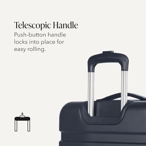 SwissGear 7366 Signature Hardside Expandable Luggage with Spinner Wheels, TSA Lock, Navy, Checked-Large 27-Inch - color: Navy, size: Checked-Large 27-Inch