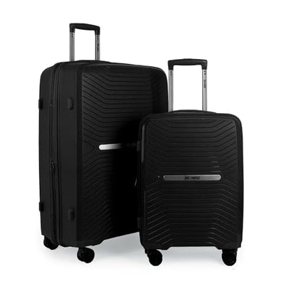 Luggage Sets 2 Piece(20/29in),w/TSA LOCK,Suitcase Set - color: Black, size: 2-Piece Set (20"/29'')