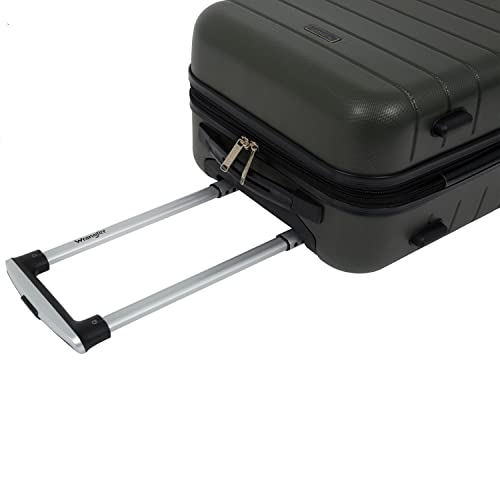 Wrangler Smart Spinner Hardside Luggage, 2 Piece Set, Deep Depths - color: Deep Depths, size: 2 Piece Set