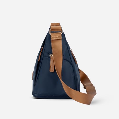 Nordace Siena Hobo Crossbody Bag - Secure RFID Blocking Pocket and Hidden Compartments for Travel Shoulder Bag - color: Blue
