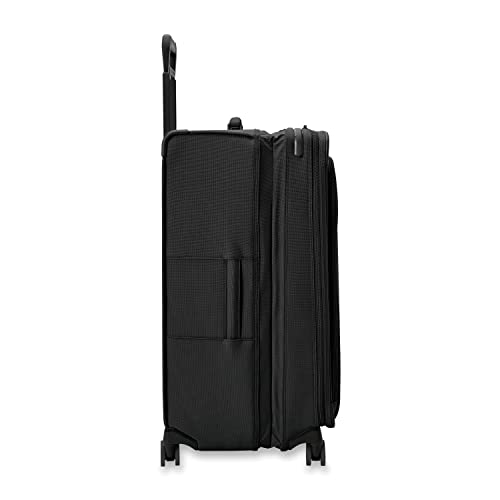 Briggs & Riley Baseline Extra Large Expandable Softside Spinner, Black - color: Black, size: 31" Checked