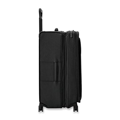 Briggs & Riley Baseline Extra Large Expandable Softside Spinner, Black - color: Black, size: 31" Checked
