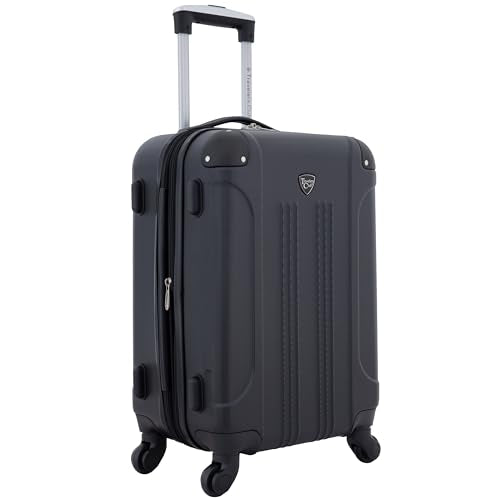 Travelers Club Chicago Hardside Expandable Spinner Luggage, Black, 22" Carry-On - color: Black, size: 1-Piece (22" Carry-On)