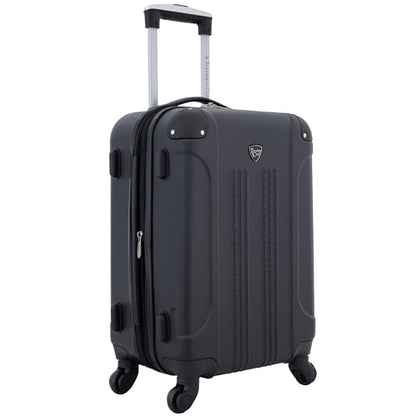 Travelers Club Chicago Hardside Expandable Spinner Luggage, Black, 22" Carry-On - color: Black, size: 1-Piece (22" Carry-On)