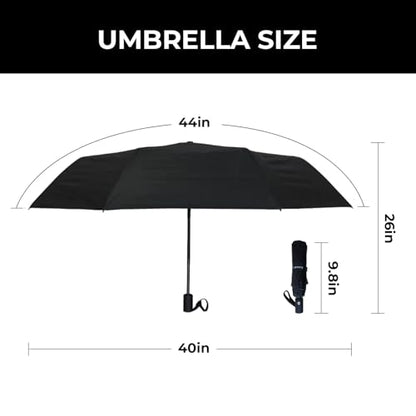 LLanxiry Compact Travel Umbrella, Windproof Automatic Umbrellas for Rain - color: High clouds (Auto)